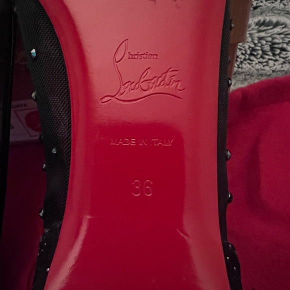 Authentic Christian Louboutin Follis Strass Black - Picture 7 of 10